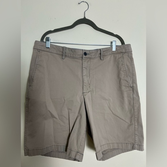 L.L.Bean Mens Taupe Flat Front Shorts Classic Style Cotton Streetwear Outdoor 38 - Picture 5 of 14